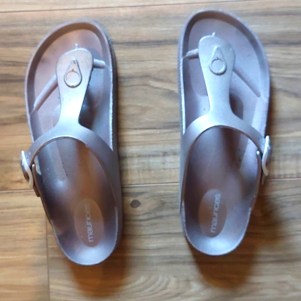 maurices 8 rose gold sandals